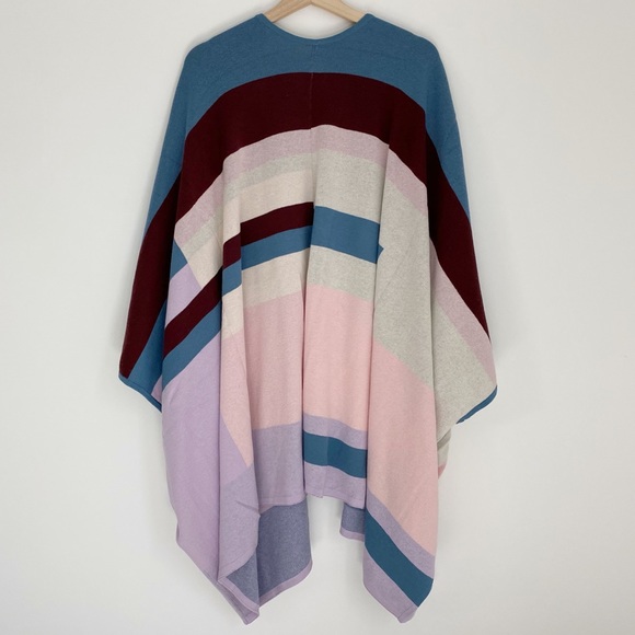 Anthropologie Geometric Poncho Cardigan Sweater - Picture 8 of 8